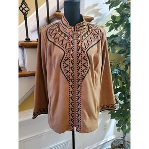 Bob Mackie Native American Design Jacket SZ L